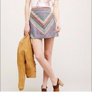 Free People Striped Skirt Size 4